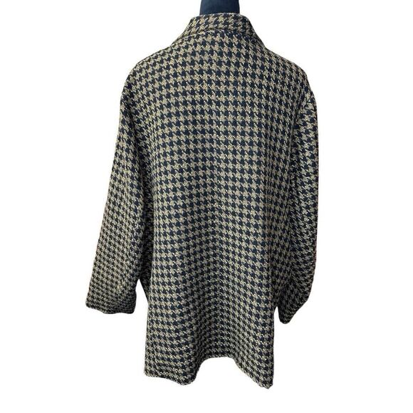 River Island houndstooth pattern Yellow Black sz 18 US Blazer - Picture 8 of 14